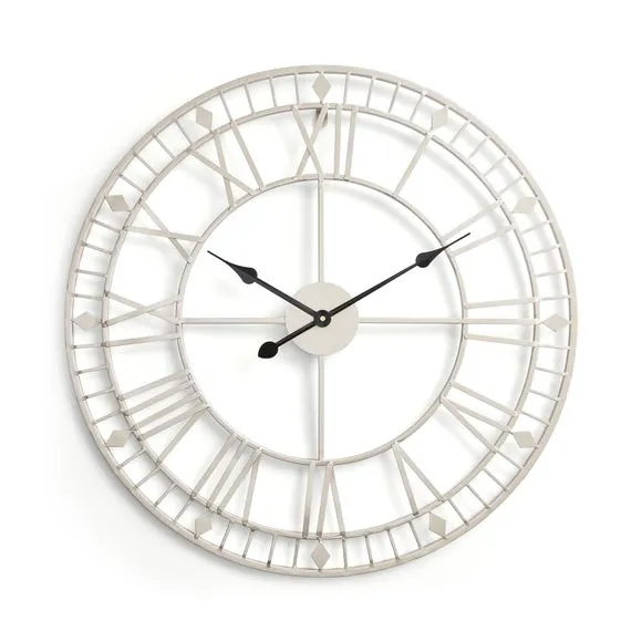 Metallic Metal Skeleton Wall Clock 3