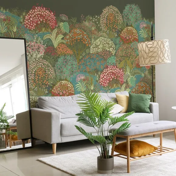 Modern Floral Garden Mural 3