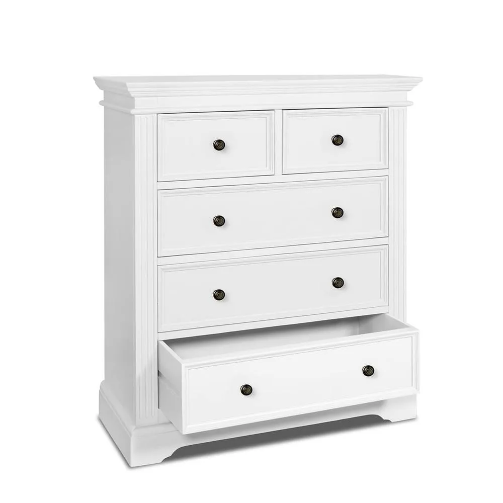 Statement Furniture Gainsborough White 2 Over 3 Chest of Drawers 6