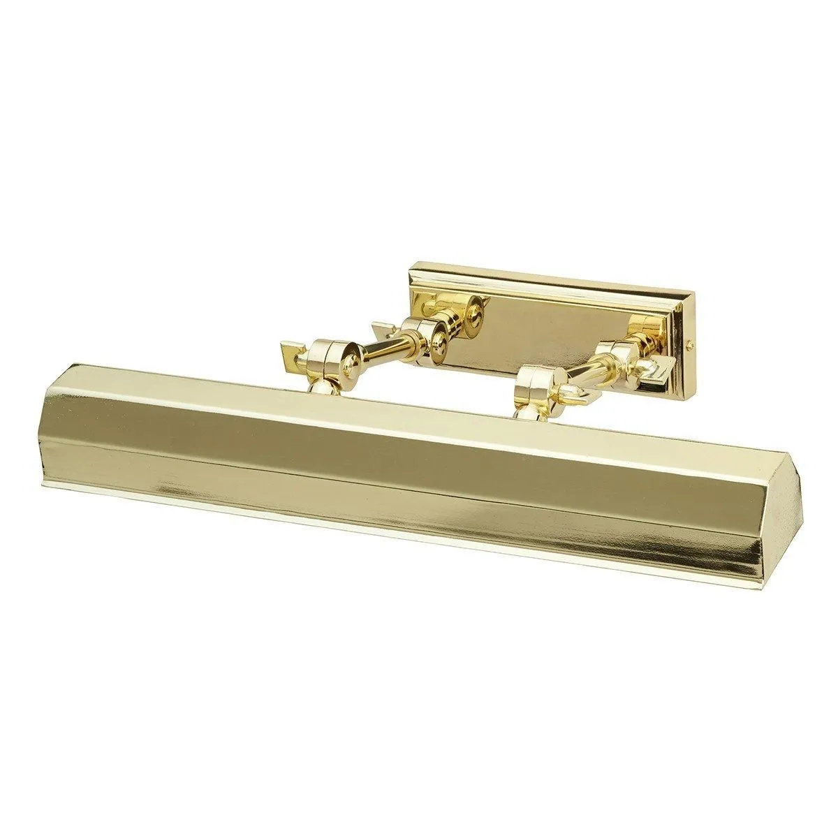 Netlighting Chawton 2 Light Medium Picture Wall Light Brass E14 in Yellow