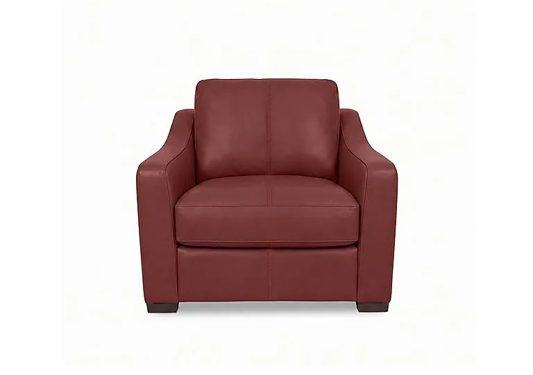 Nap Leather Snuggler Sofa Bed - Deep Red - Sofas and Armchairs - In Time for Christmas
