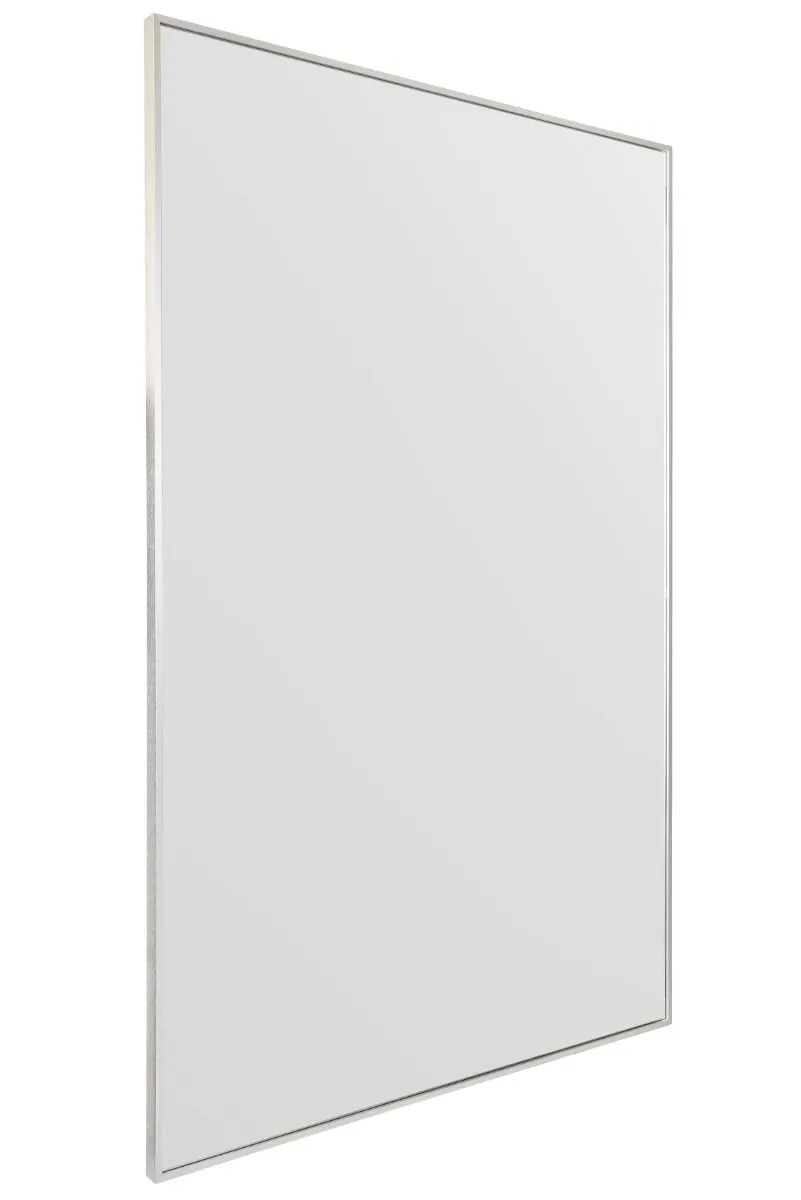 MirrorOutlet Silver Aluminium Edged Wall Leaner Mirror 68" X 43" (174 X 110CM) 4
