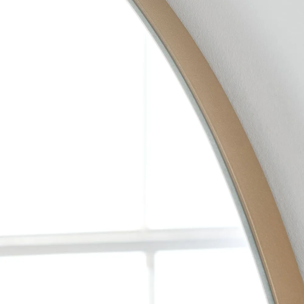 Yearn Mirrors Minimal Plain Mantle Mirror Gold 91(w) x 69cm(h) 3