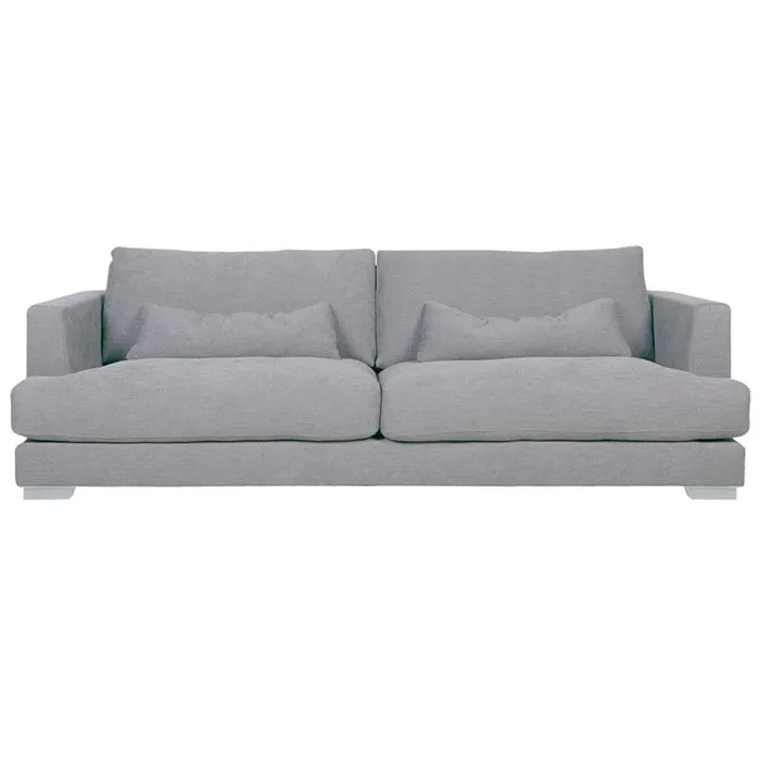 Flavin 3 Seater Sofa, Light Grey