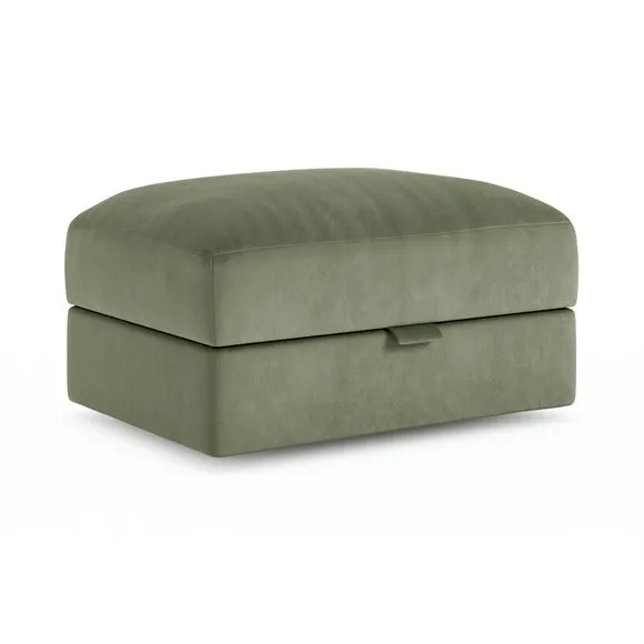 Hattie Matte Plush Velvet Storage Footstool 4