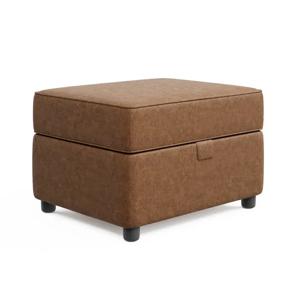 Baxter II Arizona Faux Leather Footstool 6