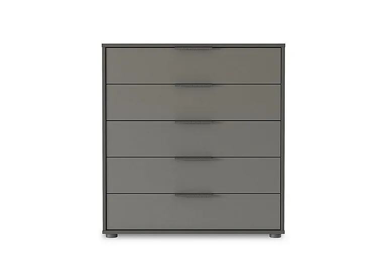 Instinct 80cm 5 Drawer Matt Finish Chest - Bedroom Furniture - In Time for Christmas