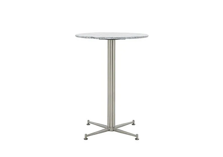 Cortina Round Bar Table - 65-cm - Carrara Marble