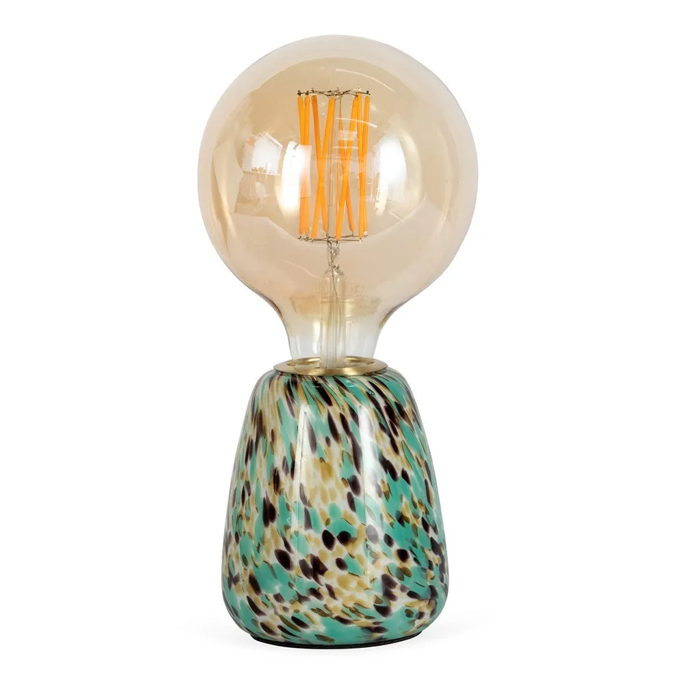 Heal's Confetti Glass Table Lamp Turquoise 2