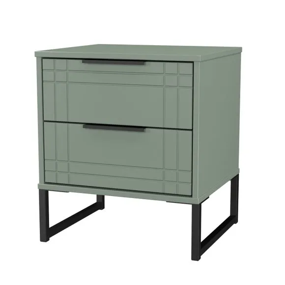 Darlton 2 Drawer Bedside Table 4