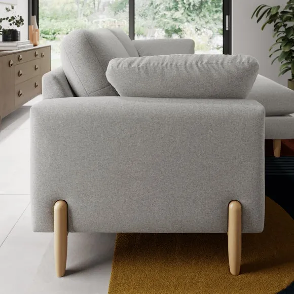 Apollo Soft Texture Corner Chaise Sofa 2