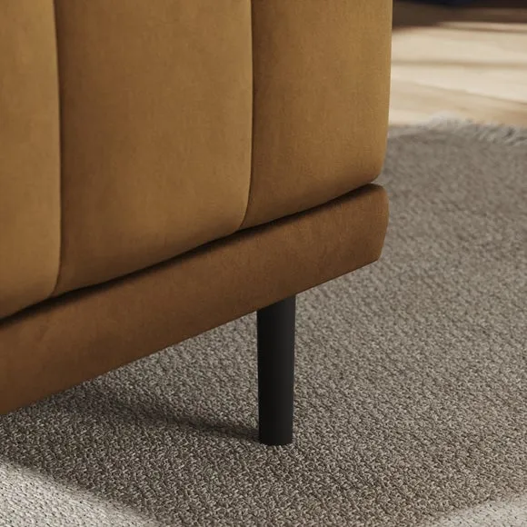 Amali Small Dining Bench, Matte Plush Velvet 4