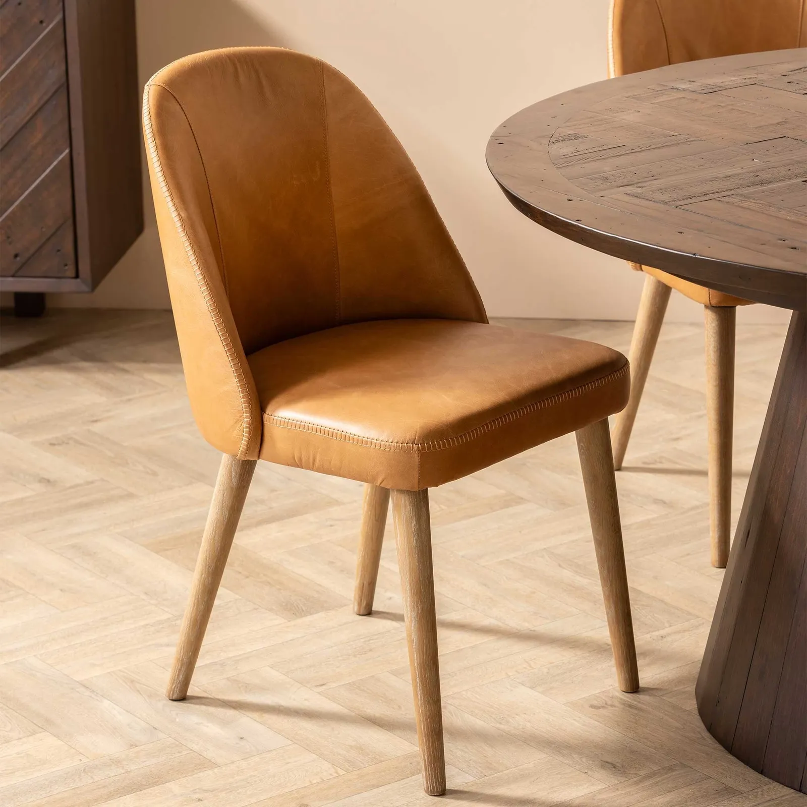 Rogan Dining Chair Leather | Barker & Stonehouse 3