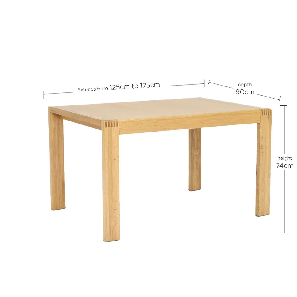 Ercol Bosco Small Extending Dining Table, Neutral Wood | W125cm | Barker & Stonehouse 6