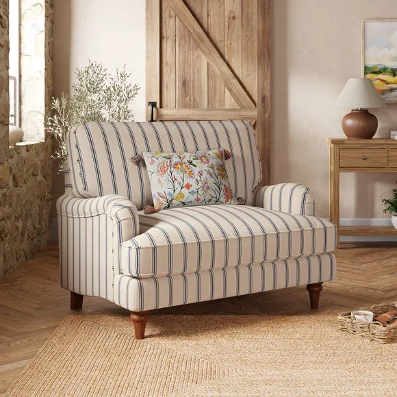 Beatrice II Folkstone Stripe Snuggle Chair 1