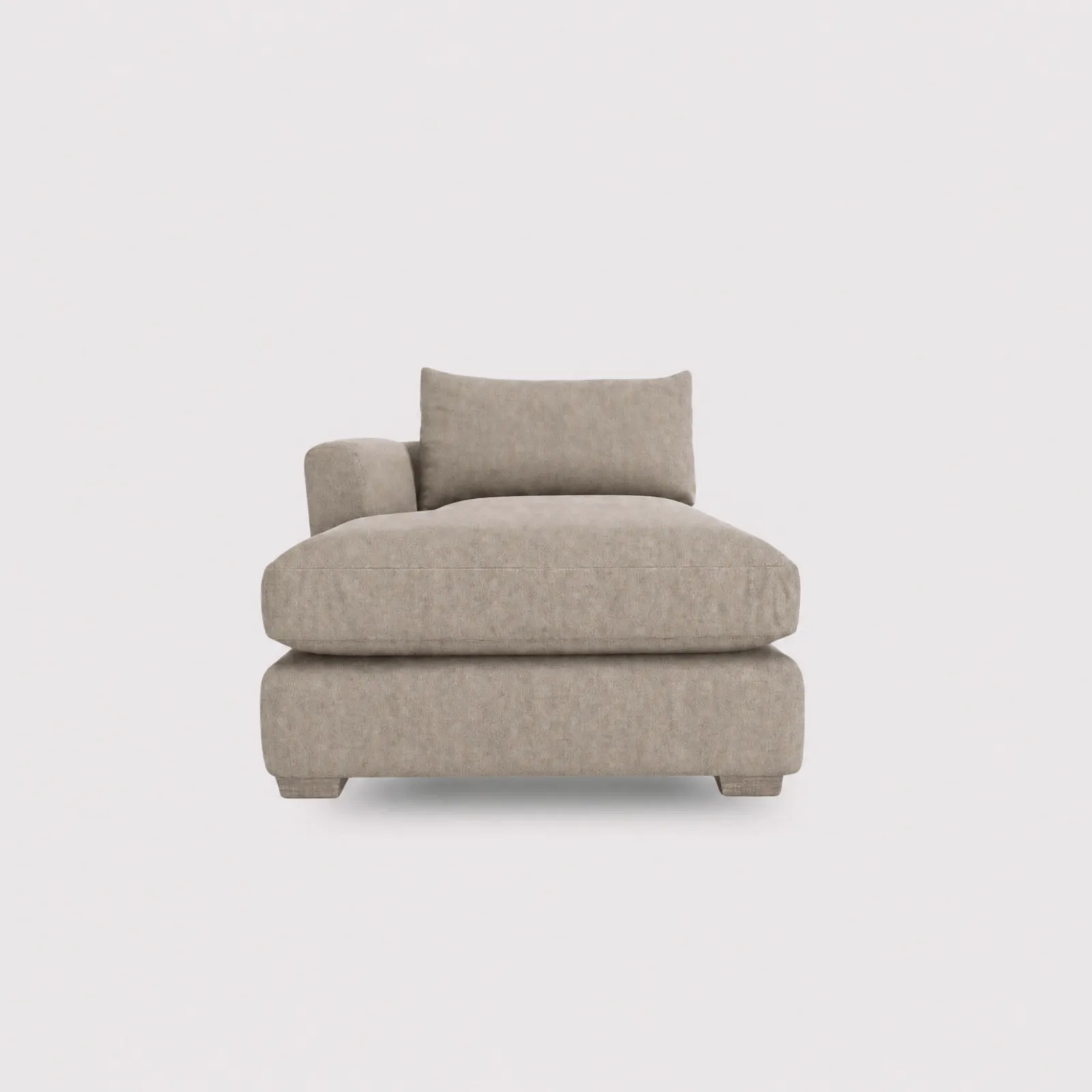 Floyd 1 Arm Chaise Unit Left, Brown Fabric | Barker & Stonehouse 1