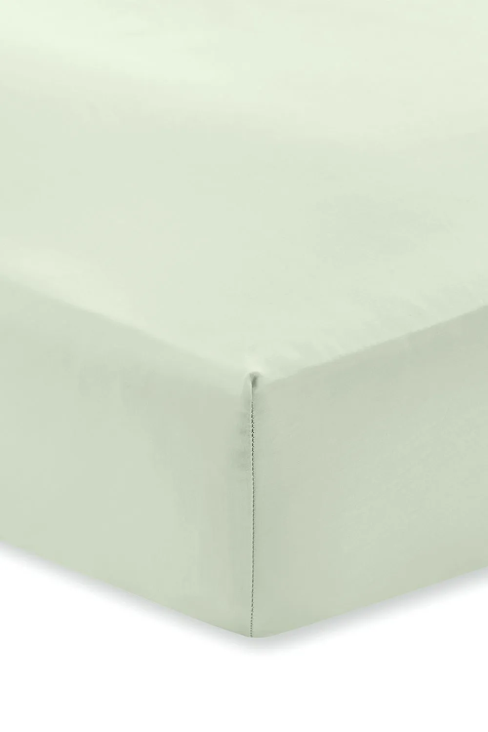 Bianca 400 Thread Count Cotton Sateen 36cm Depth Sheet in Green 2