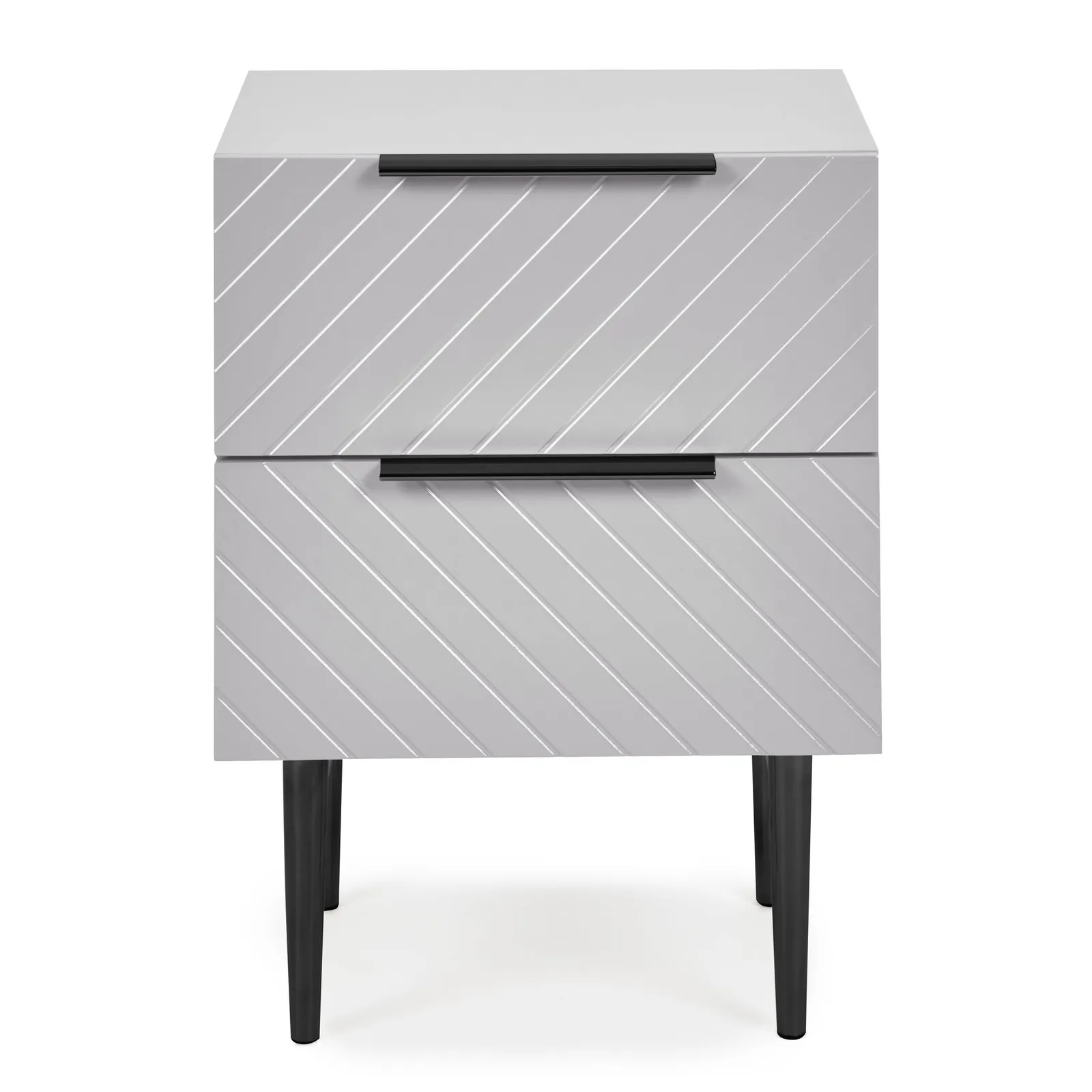 Maurice Grey Bedside Table Grey