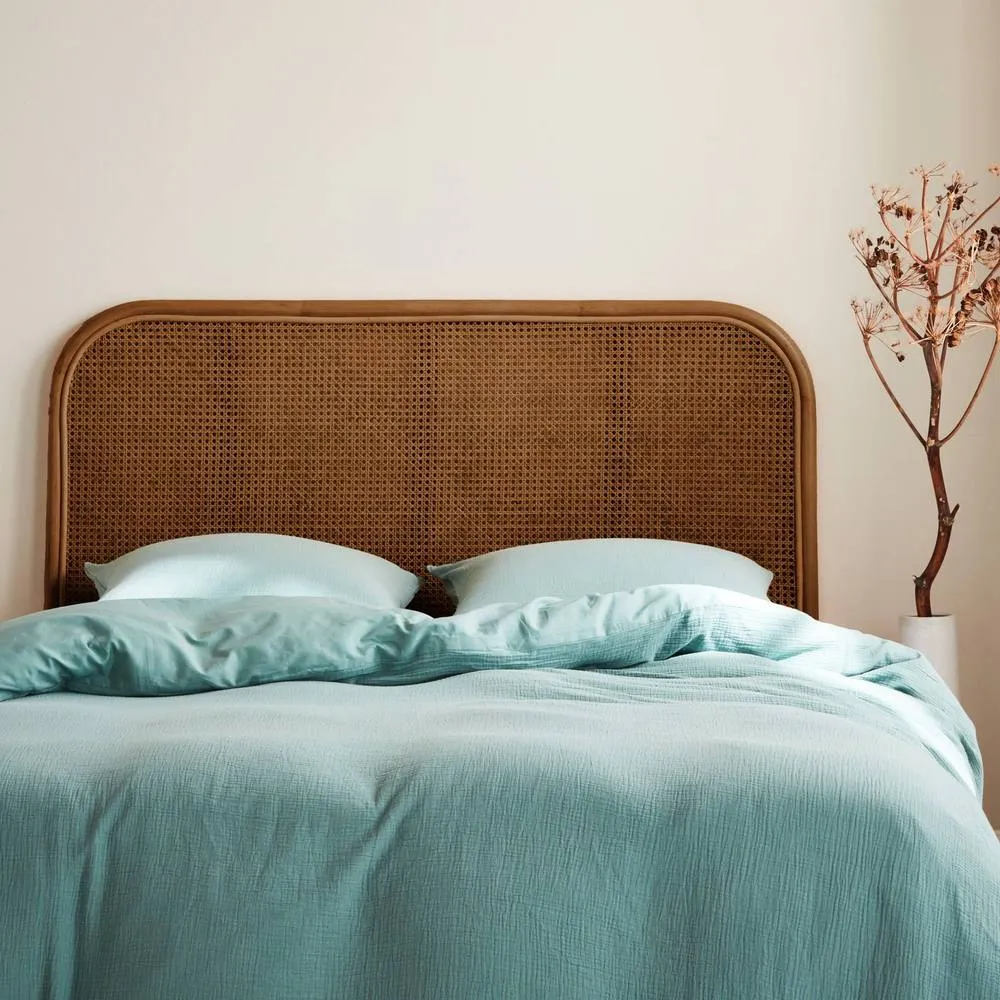 sweeek Dark rattan & cane headboard in Dark Brown 4