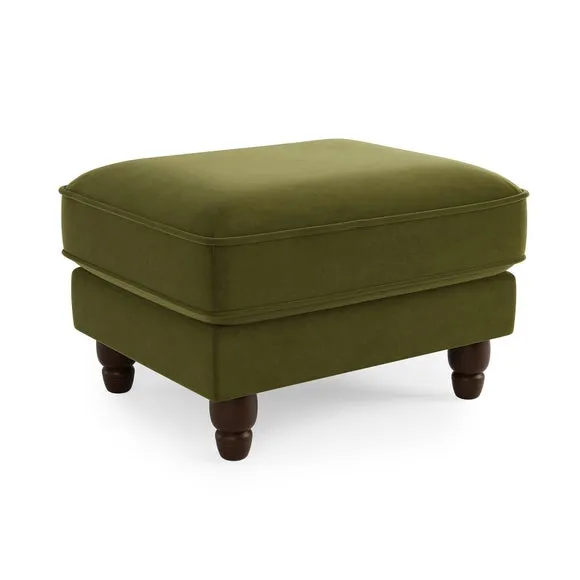 Beatrice Matte Velvet Footstool 2