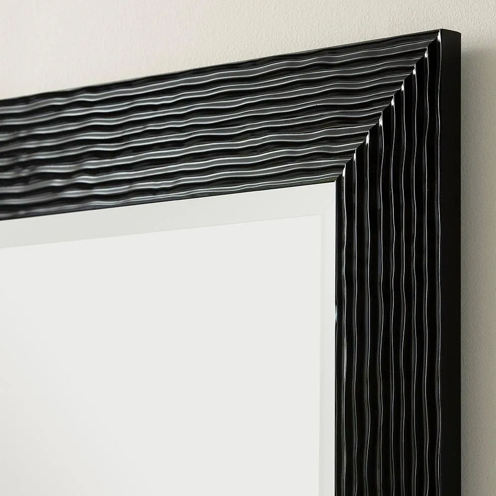 Yearn Mirrors Wave Gloss Black Full length mirror 168.5x77cm 2