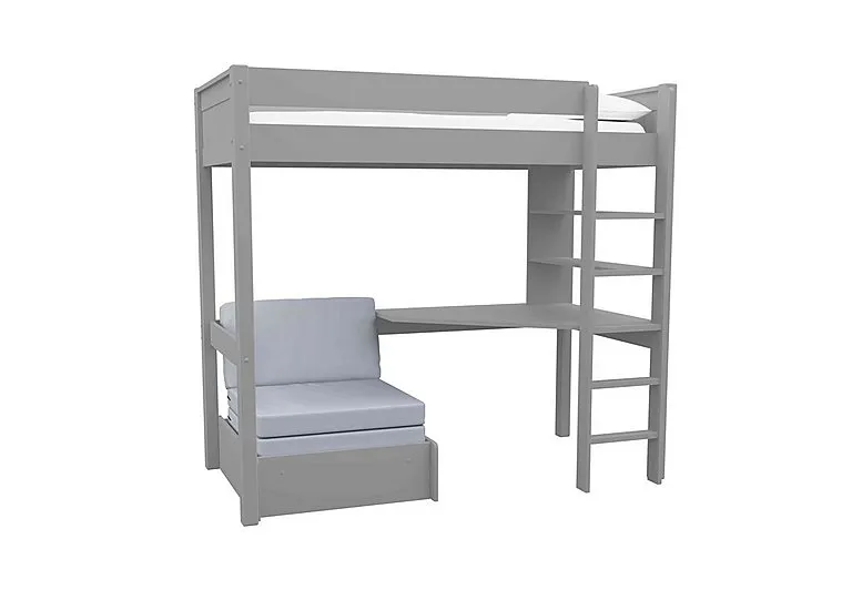 Chase High Sleeper with Desk and Chair Bed