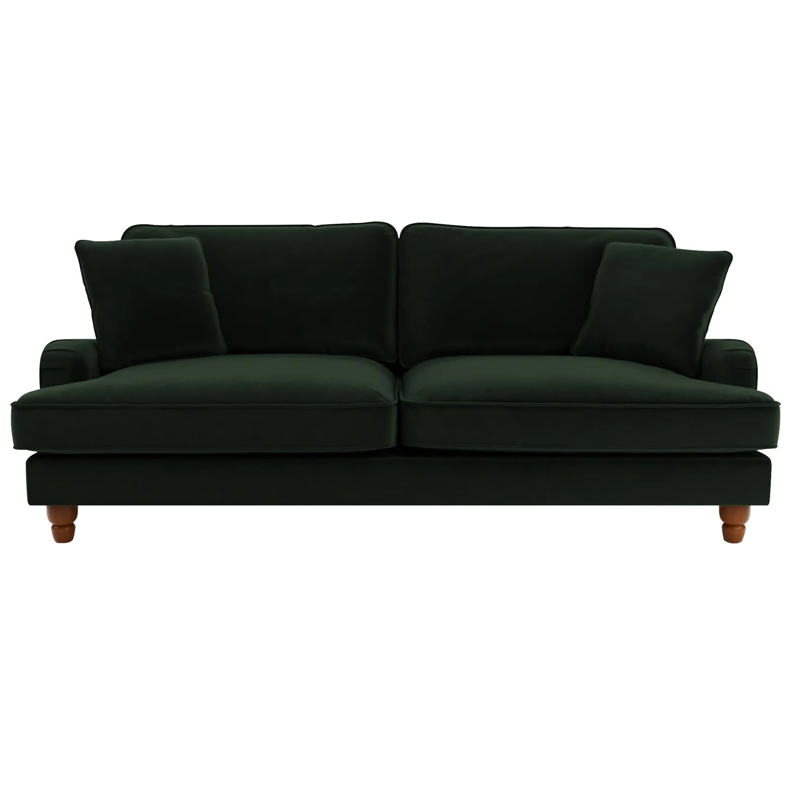 Beatrice Velvet 4 Seater Sofa Green