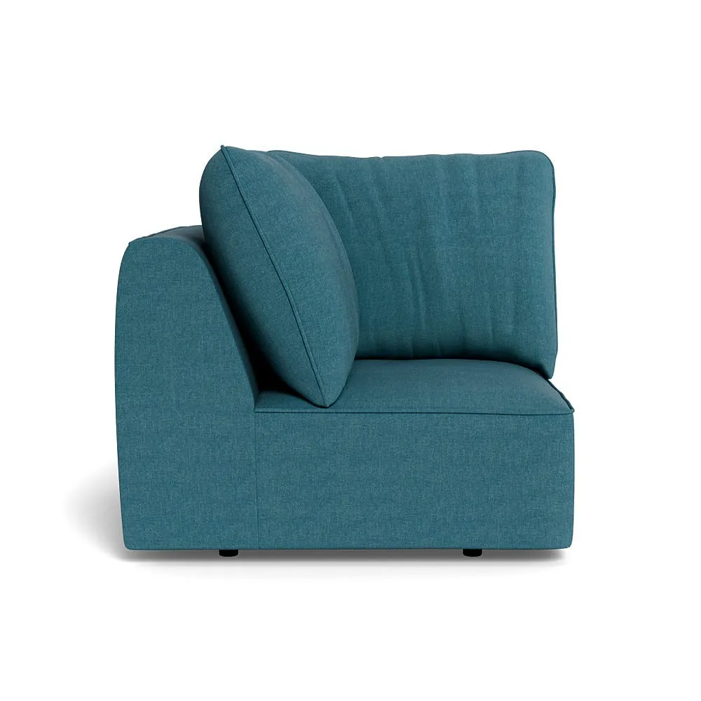 Heal's Morven Corner Unit Brushed Cotton Cadet 1