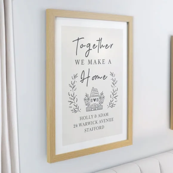 Personalised Home Poster Frame 2