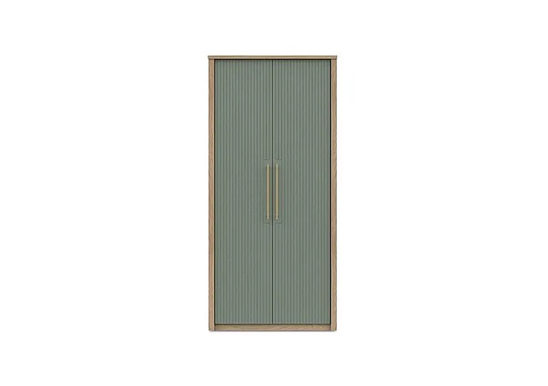Chelsea 2 Door Wardrobe with Gold Handles