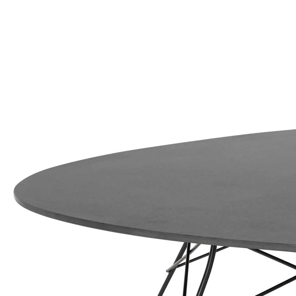 Kartell Glossy 128Cm Round Dining Table, Round, Black Stone | Barker & Stonehouse 3