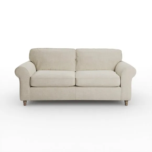 Flori Tonal Plush Chenille 3 Seater Sofa 6