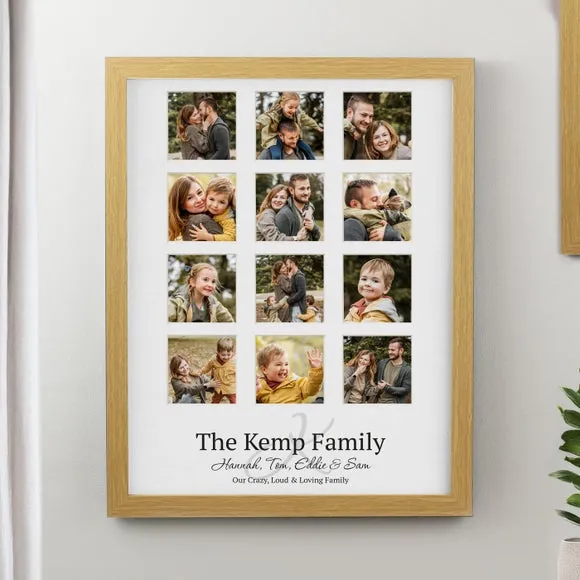 Personalised Family Multi Photo Frame 1