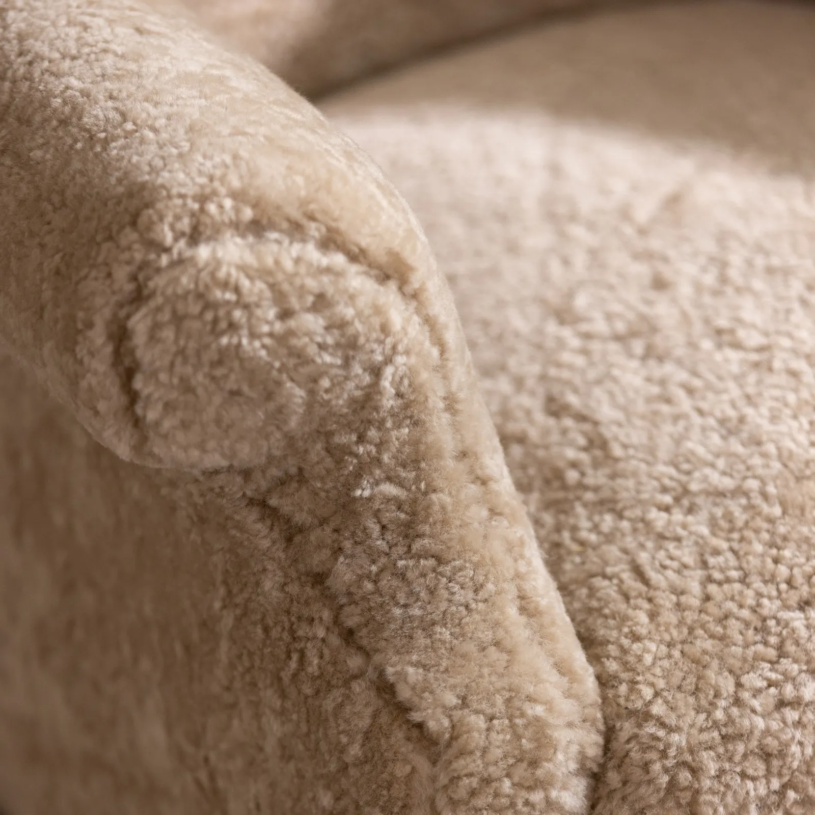 Tetrad Merino Armchair Auckland Short Hair, Neutral Fabric | Barker & Stonehouse 4
