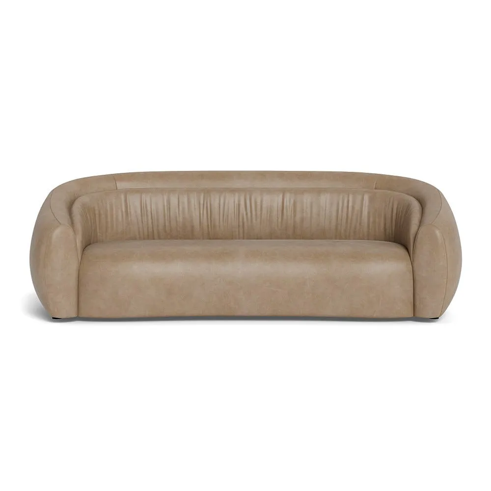 Heal's Flora 4 Seater Sofa Heritage Leather Camel 2015 1