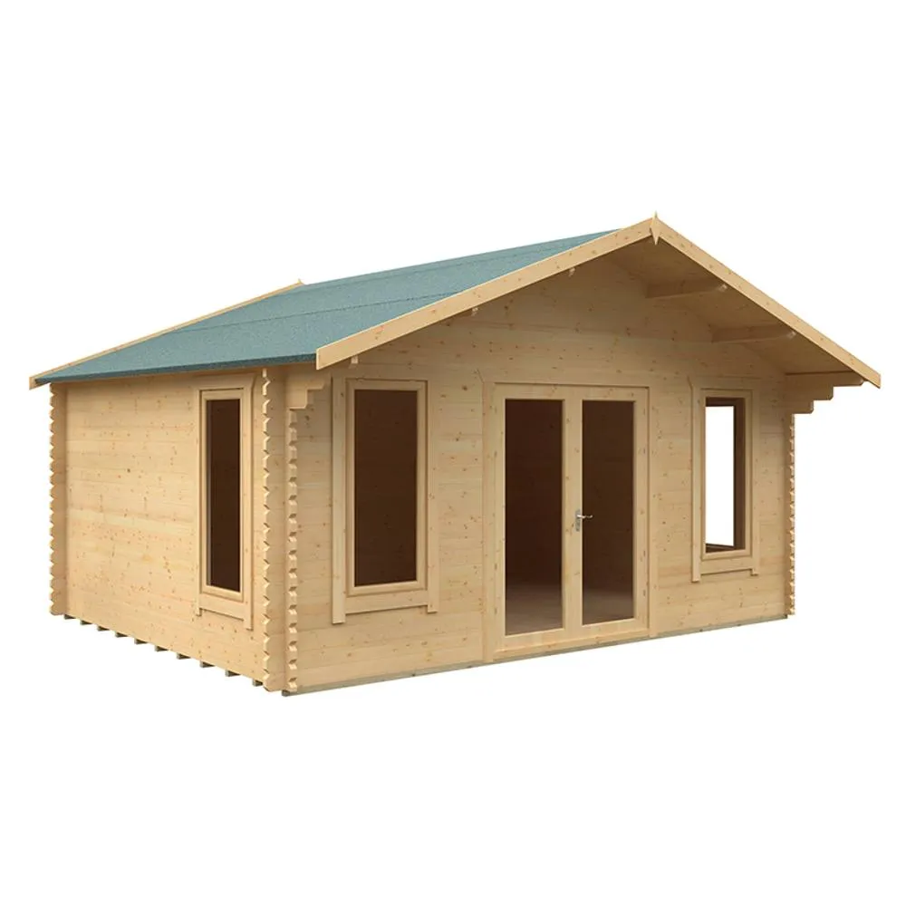 Buttercup Farm 12x18 The Sutton 44mm Cabin - L355 x W535 x H302.9 cm in Natural 2