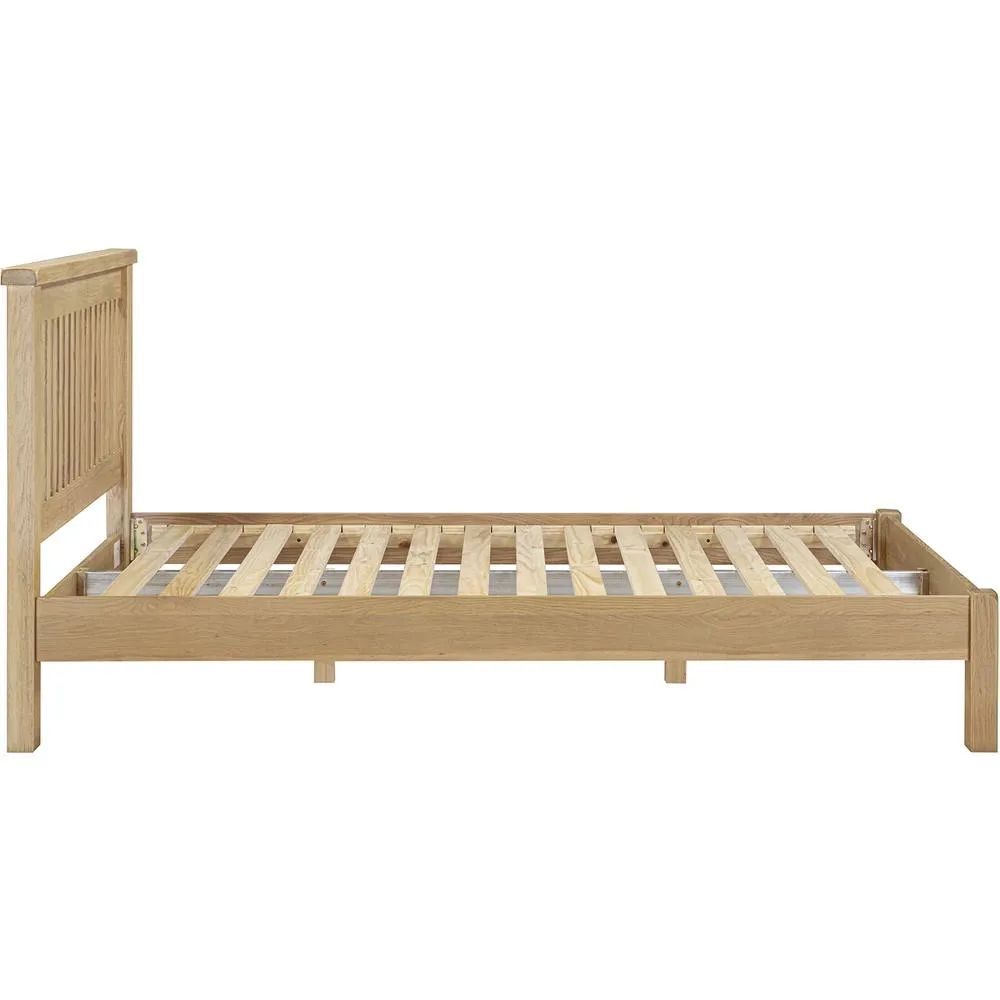 Seconique Windsor 5' Bed Low Foot End (Part Assembled) in Light Oak 4