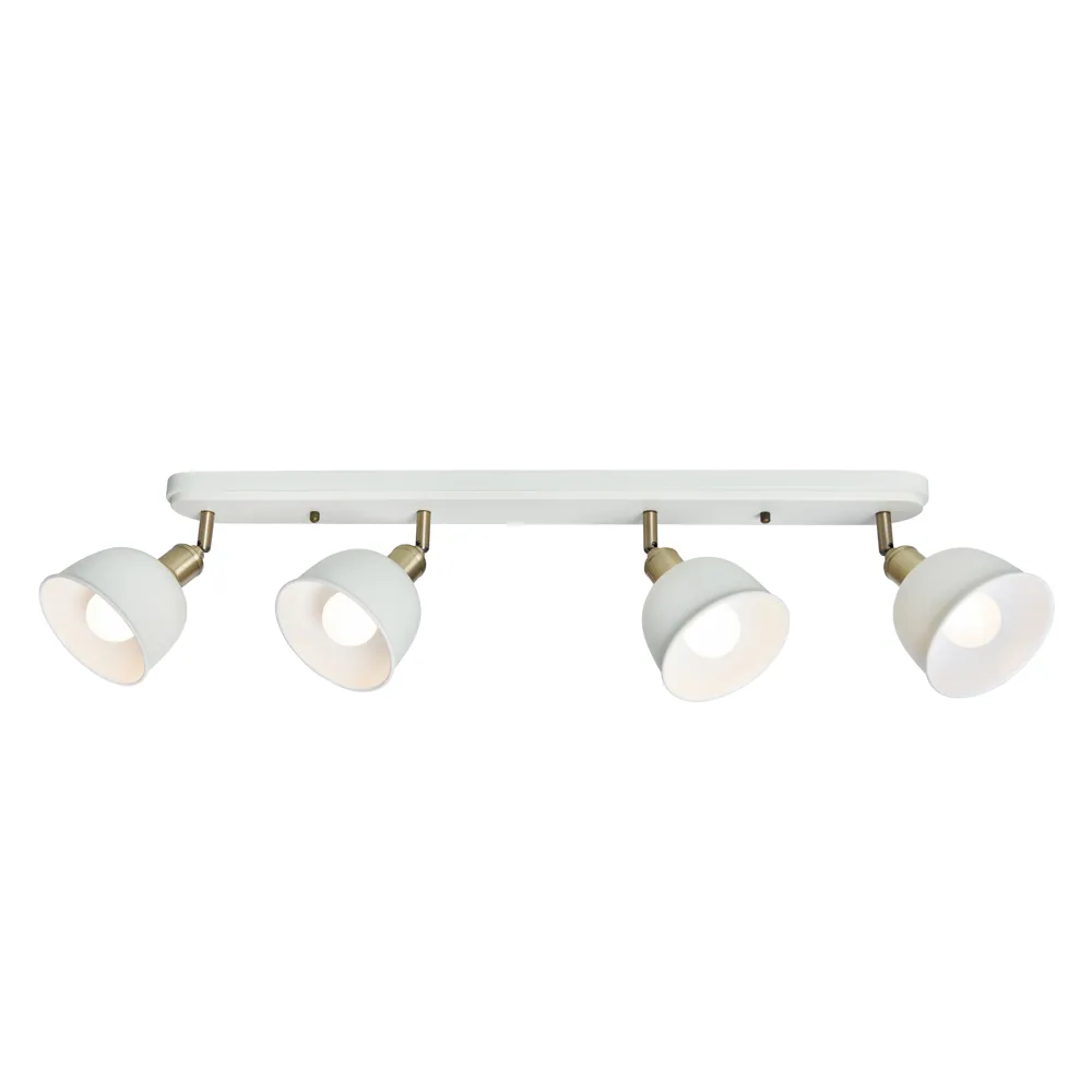 Dale Galley 4 Light Adjustable Spotlight Bar, Satin Ivory