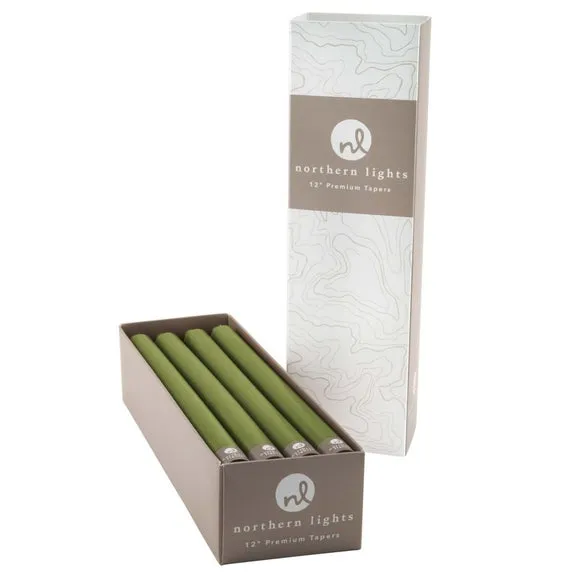 Northern Lights Set of 12 Taper Candles