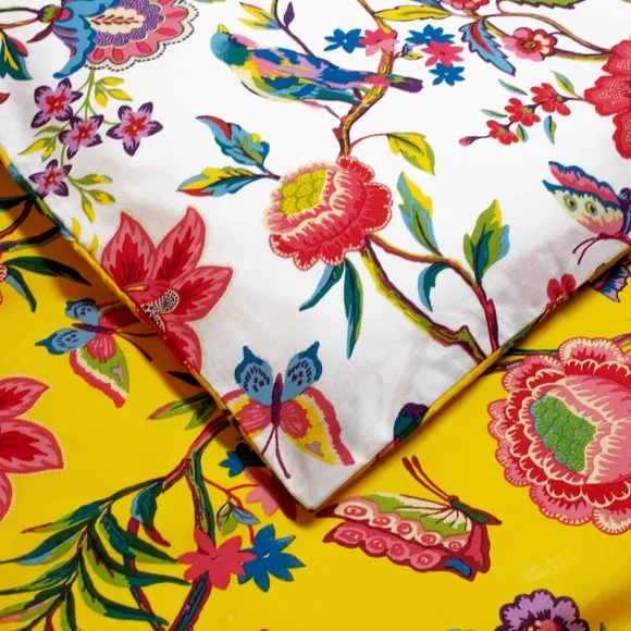 Furn. Pomelo Single Duvet Cover Set Cotton Polyester Yellow, Yellow 4