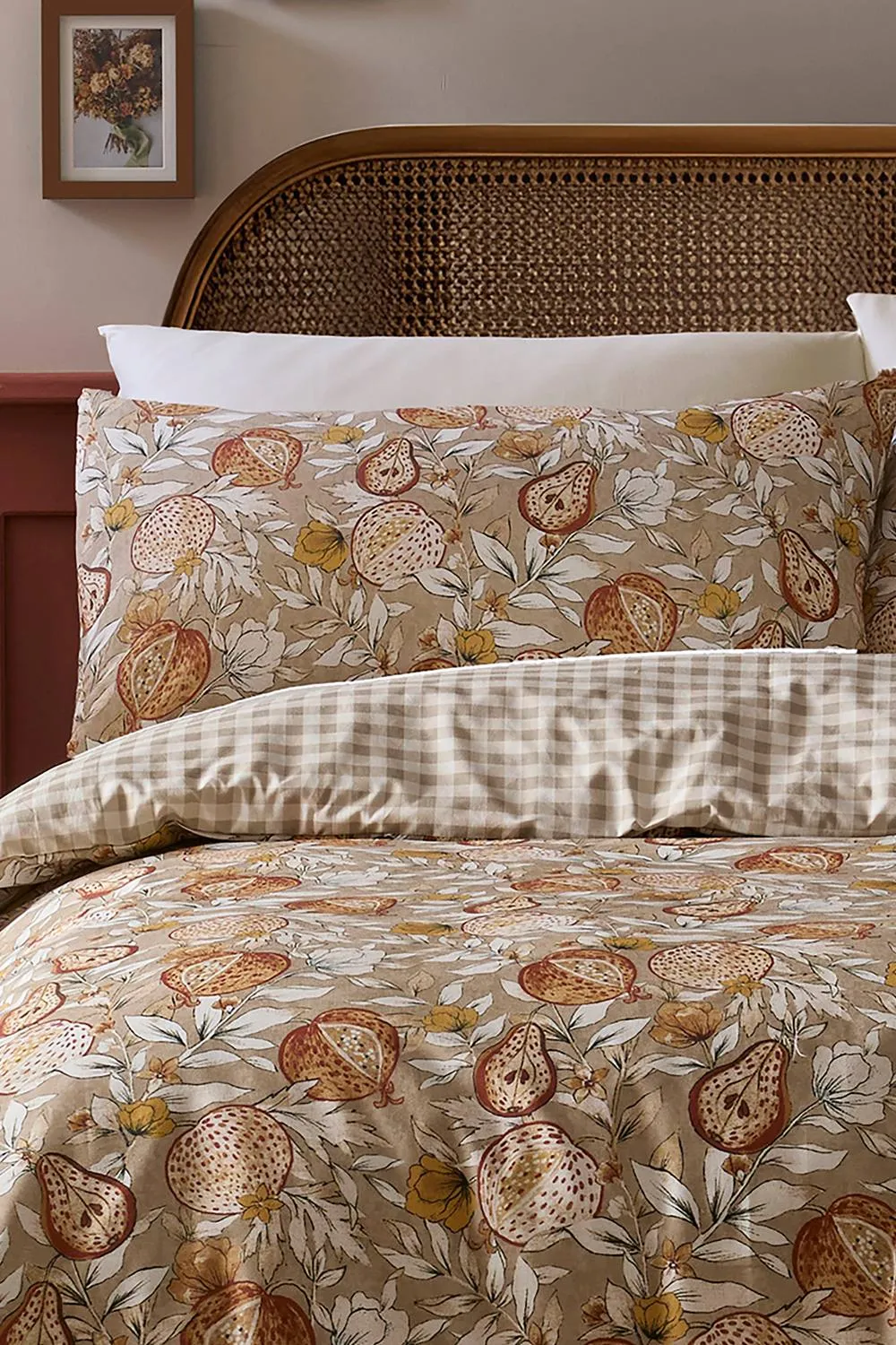 Dreams & Drapes 'Orchard Pears' Easy Care Duvet Cover Set in Natural 2