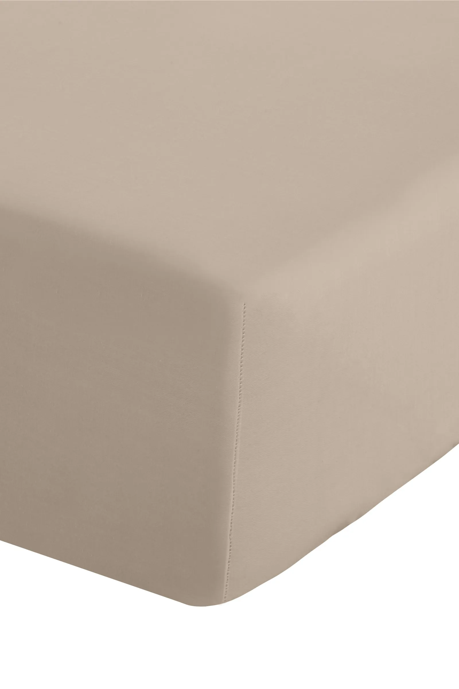 Catherine Lansfield 'Easy Iron Percale' Combed Polycotton 25cm Depth Sheet in Natural 2