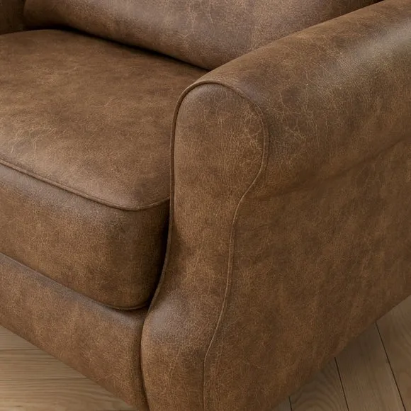 Millie Soft Faux Leather Snuggle Chair 4