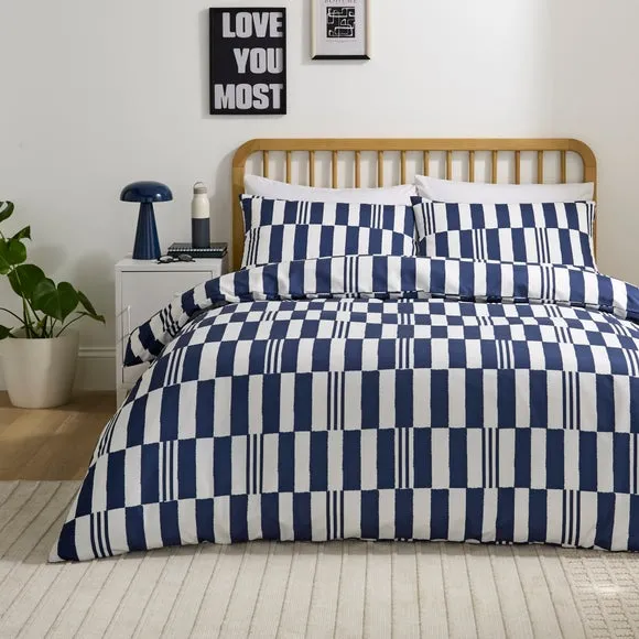 Lucian Geo Quilt Cover & Pillowcase Set 1