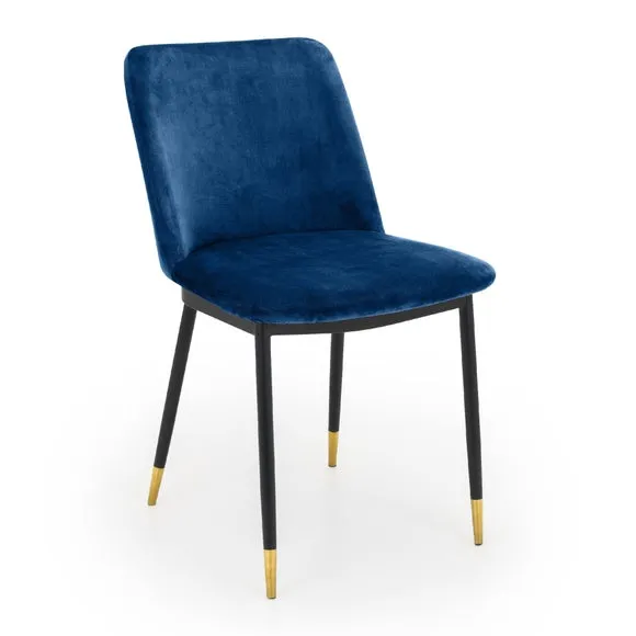Delaunay Set of 2 Dining Chairs, Velvet 4