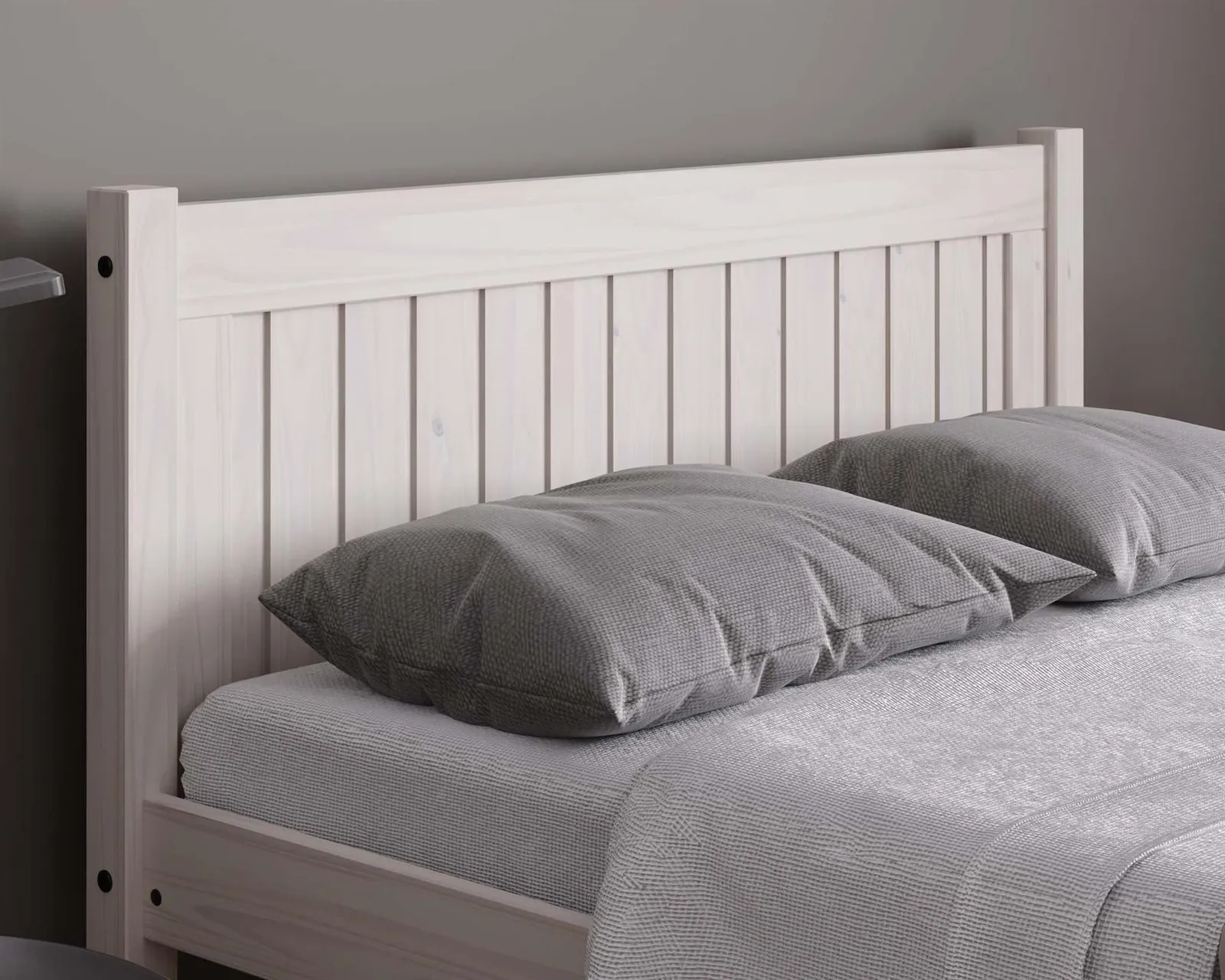 Birlea White Wood Small Double Bed & Mattress Bundle Rio Air Sleepsoul 120cm 4ft 3