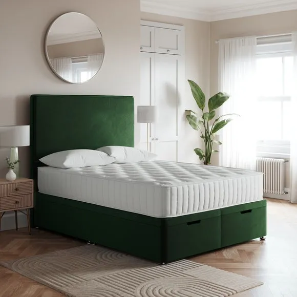 Luxury End Ottoman Bed Frame, Velvet 1