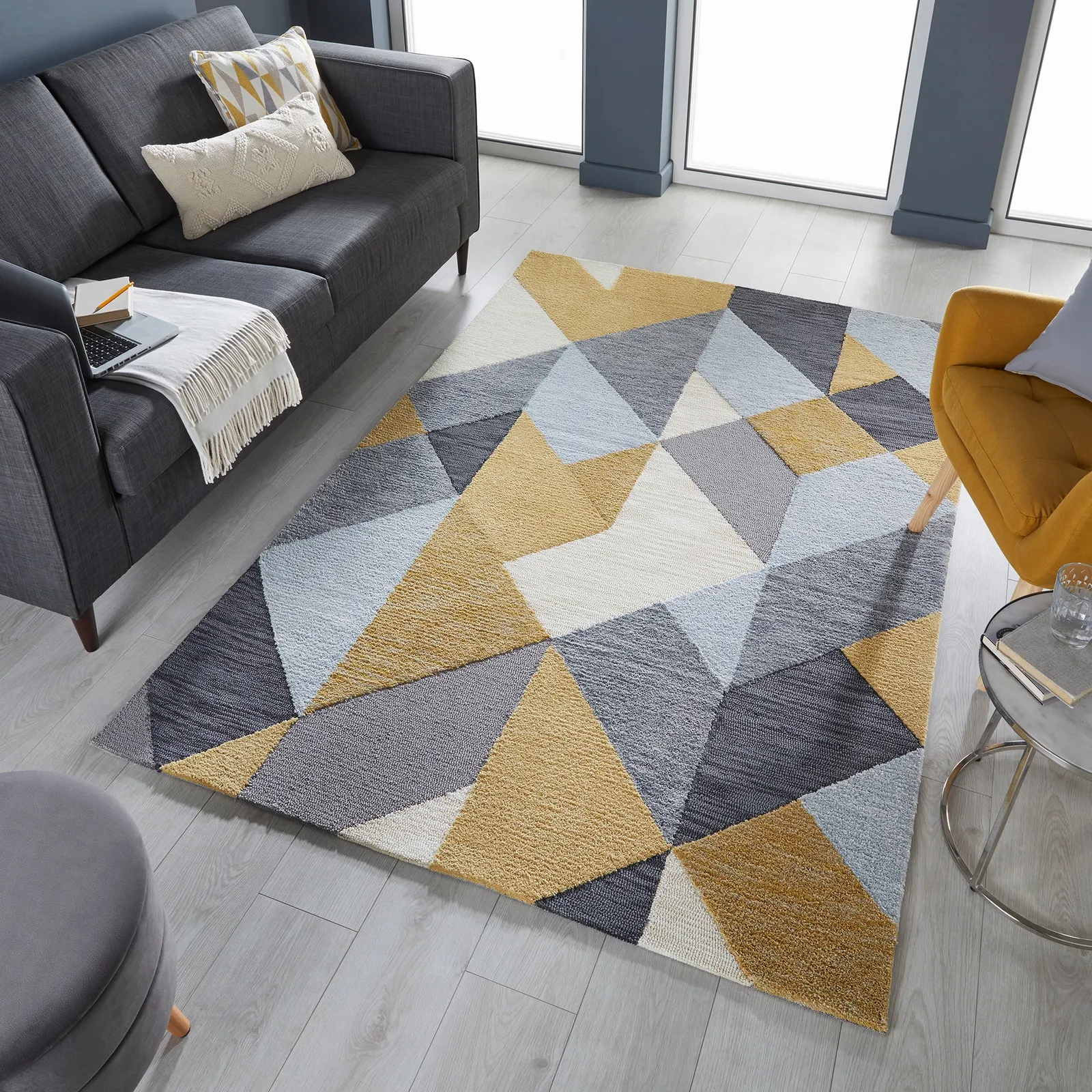 Icon Geometric Rug Icon Geometric Ochre