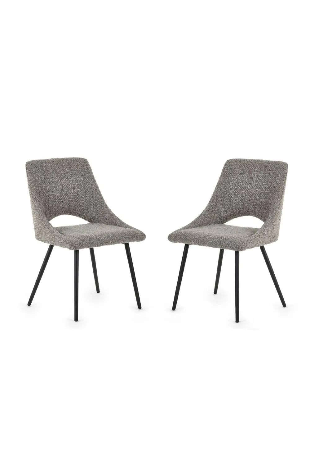 Julian Bowen Iris Upholstered Dining Chair (Set of 2) in Grey 3