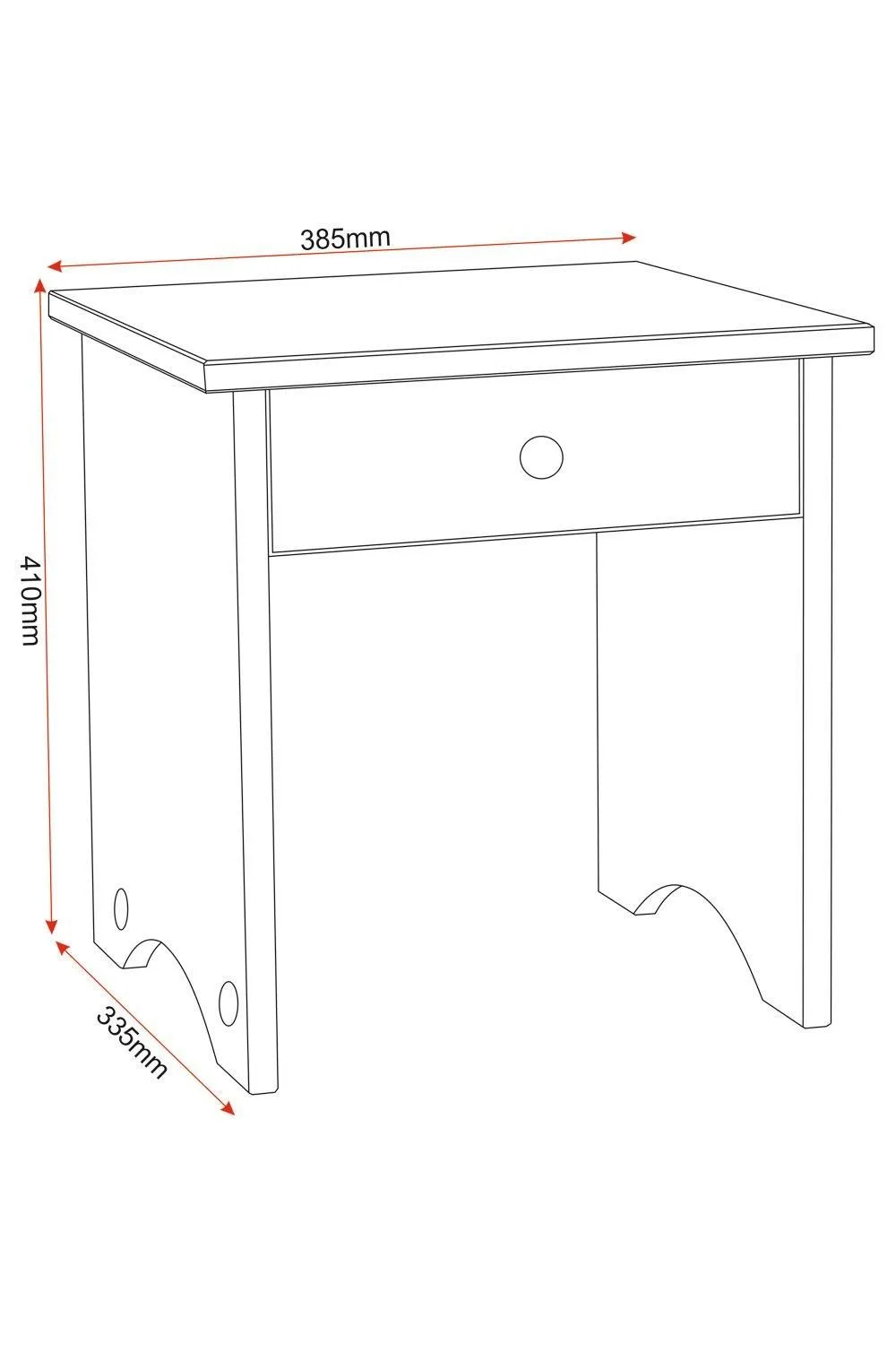 Seconique Corona Dressing Table Stool in Natural 5